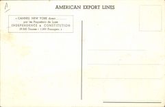 VINTAGE POSTCARD Boat Independence Steamer & Constitution