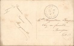 Hombre de la mujer de la fantasía de la POSTAL de la VENDIMIA