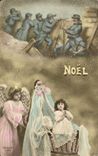 CPA Fantaisie Enfants Noel militaria