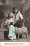 CPA Chevre Enfants 