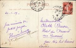 VINTAGE POSTCARD Goat Child goat Right Illustrator