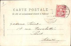 VINTAGE POSTCARD Goat Herd of goats