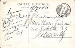 VINTAGE POSTCARD Goat Landliche Studie At the entry of the village