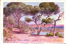 VINTAGE POSTCARD Fantaisie Toulon Illustrator Dimensions co. Marguerite
