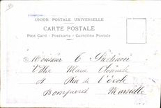 CPA Fantaisie Illustrateur Toulon La passe La rade et l'escadre Effet de nuit Bateaux