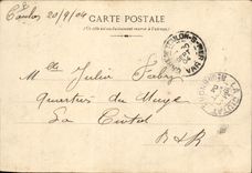 CPA Fantaisie Illustrateur Toulon Le port marchand et la porte neuve