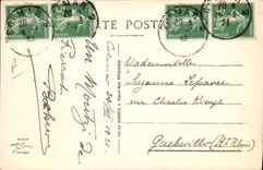 VINTAGE POSTCARD Fantasy Illustrator Lisbeth Rabbit Alsace Children