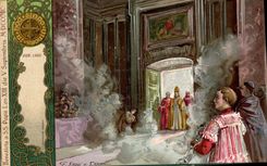 CPA Fantaisie Illustrateur Pape Leo XIII