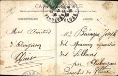 VINTAGE POSTCARD Fantasy obligatory Militaria Alarm clock