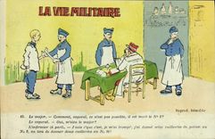 VINTAGE POSTCARD Militaria Fantasy military life