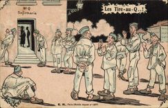 VINTAGE POSTCARD Militaria Fantasy the car with Q