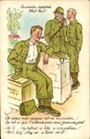VINTAGE POSTCARD Fantasy Militaria unhoped-for Occasion