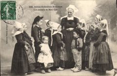 CPA Folklore Scenes enfantines bretonnes Les conseils de Man Goz 