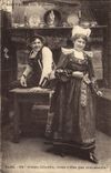 CPA Folklore Bretagne Femme 