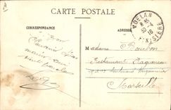 CPA Folklore La lecon de lecture 