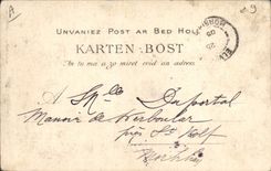 CPA Folklore Jeune fille de Fouesnant Costume de travail Coiffes