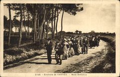 CPA Folklore Environs de Vannes Noce bretonne Mariage 