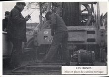 POSTAL MODERNA Metiers de las actitudes de las autoridades postales y de telecomunicaciones de un cable en la central Tileries de Cana París