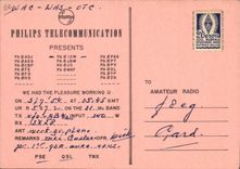 Telegrafía PA01DW Dick Wijkman Heideldweg Laren de la POSTAL de la VENDIMIA el molino de viento holandés