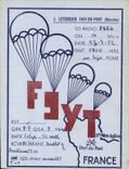CPA Telegraphie F1YT Leterrier Chef du Pont Manche Parachute Parachutisme St Mere L'eglise
