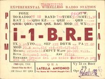 VINTAGE POSTCARD Telegraphy I1BRE Latella Antonio Via Roma Palmi