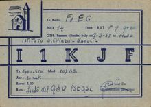 VINTAGE POSTCARD Telegraphy I1KJF