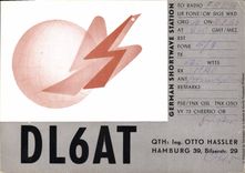 CPA Telegraphie DL6AT Otto Hassler Hamburg 