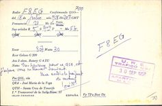 CPA Telegraphie EA8CM Isla Canarias