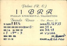 CPA Telegraphie I1BRA Brando Rocco Via monaci Palmi