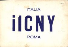 CPA Telegraphie I1CNY Roma Italia