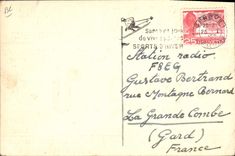 VINTAGE POSTCARD Swiss Telegraphy HB9HU QRA Maurice Engel Geneva