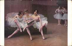 CPA Danse Salon de Paris Fleury Avant la lecon 