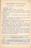 CPA Carte geographique Chocolaterie d'Aiguebelle Lot Arc de Diane a Cahors