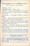CPA Carte geographique Chocolaterie d'Aiguebelle Correze Grottes de Lamouroux a Brive