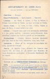 CPA Carte geographique Chocolaterie d'Aiguebelle Cher Cathedrale de Bourges