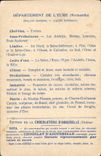CPA Carte geographique Chocolaterie d'Aiguebelle Eure Vieilles maisons a Louviers