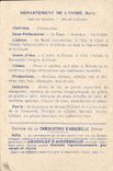 CPA Carte geographique Chocolaterie d'Aiguebelle Indre Argenton et la Creuse 