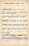 CPA Carte geographique Chocolaterie d'Aiguebelle Gard Arenes de Nimes Corrida