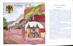 VINTAGE POSTCARD Doubs Besancon