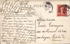 CPA Folklore On ne peut faire passer l'amour 