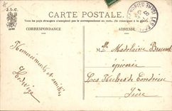 CPA Folklore L'arrivee du permissionnaire 