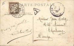 CPA Folklore A travers Champs 