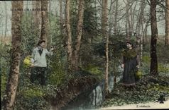 CPA Folklore L'obstacle 