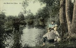 CPA Folklore Au bord de l'eau