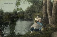 CPA Folklore Au bord de l'eau