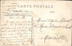 CPA Folklore Le queteur Ane Mule 