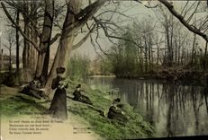 CPA Folklore Plaisirs du dimanche 