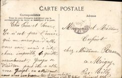 VINTAGE POSTCARD Folklore Sheep with the pond Children