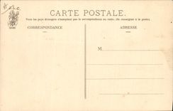 CPA Folklore A la barriere Cheval