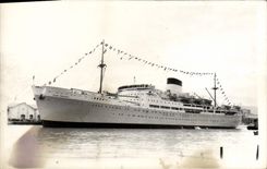 VINTAGE POSTCARD Boat Steamer Jean Mermoz